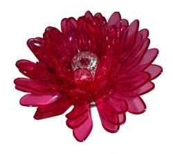 Gerbera, Dark Pink Transaprent 1111