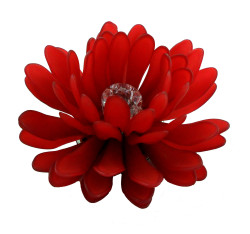 Gerbera, Red, Frosted 1107