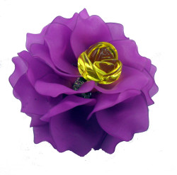 Brooch, Flower Rose, Purple